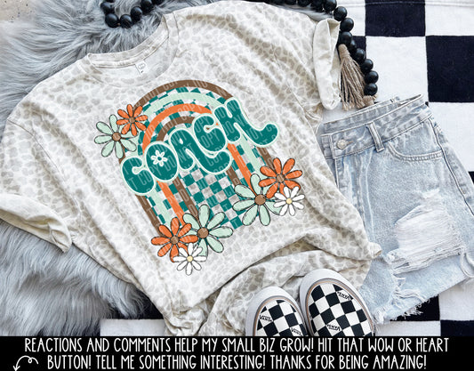 Coach Floral Arch DTF Transfer