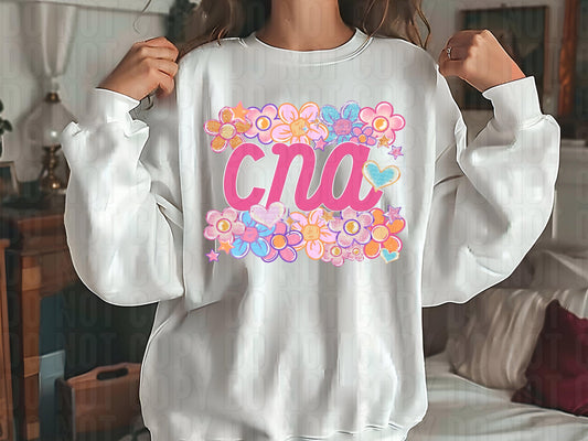 CNA Floral Heart DTF Transfer
