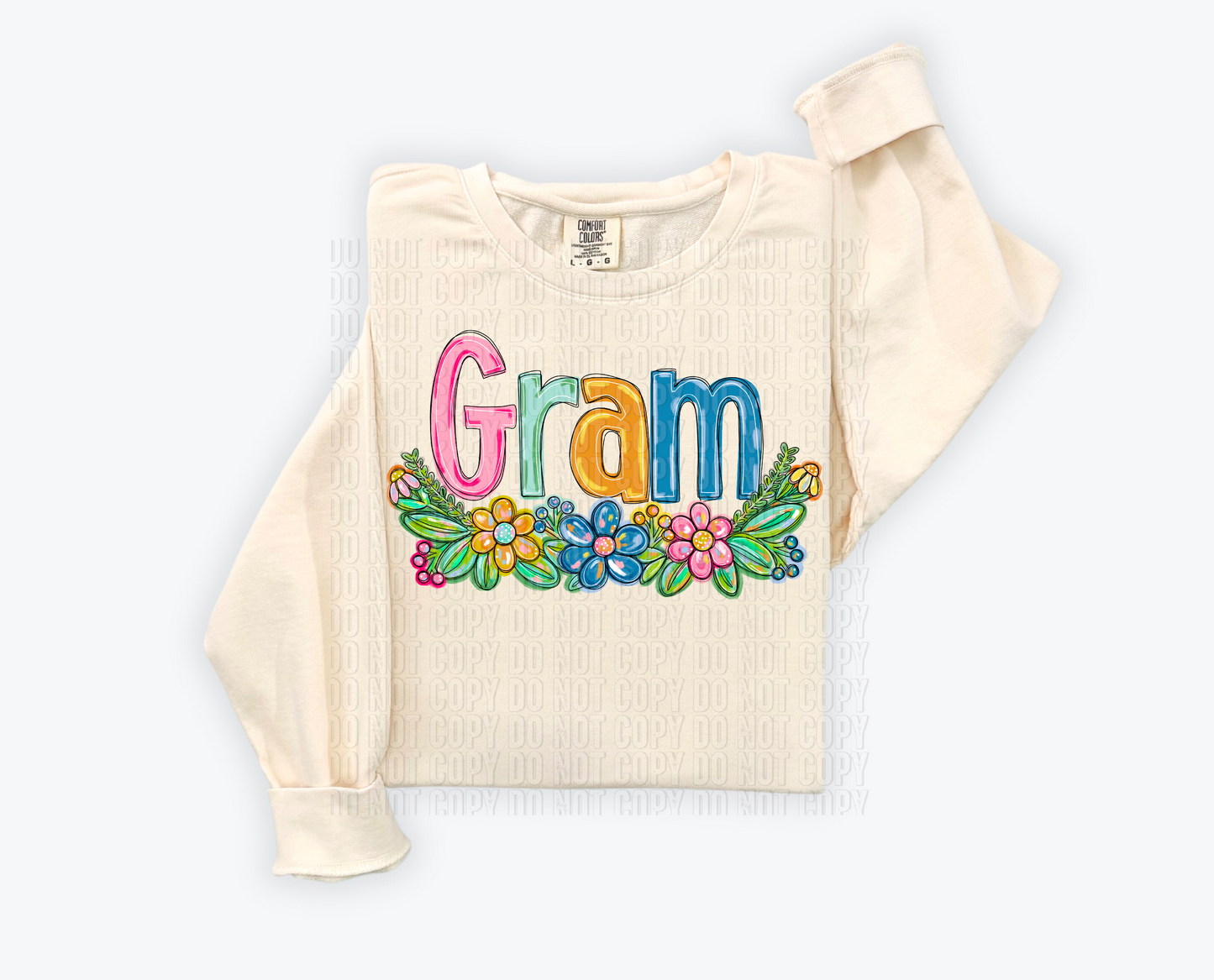 Gram Floral DTF Transfer