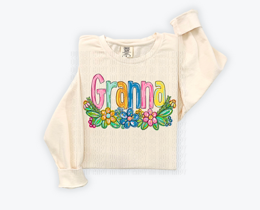 Granna Floral DTF Transfer