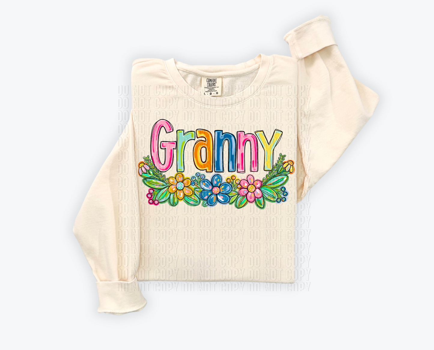 Granny Floral DTF Transfer