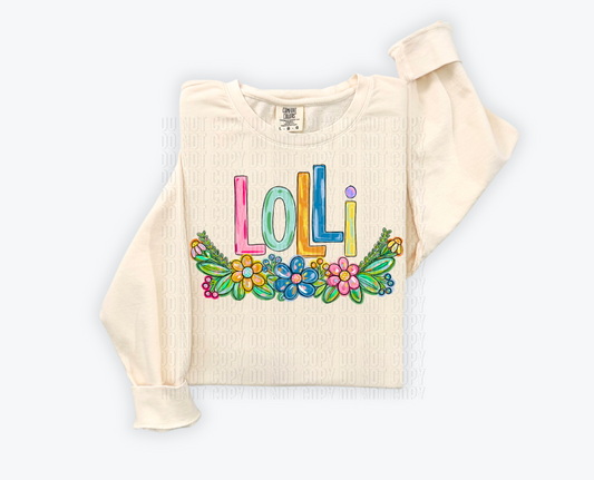 Lolli Floral DTF Transfer