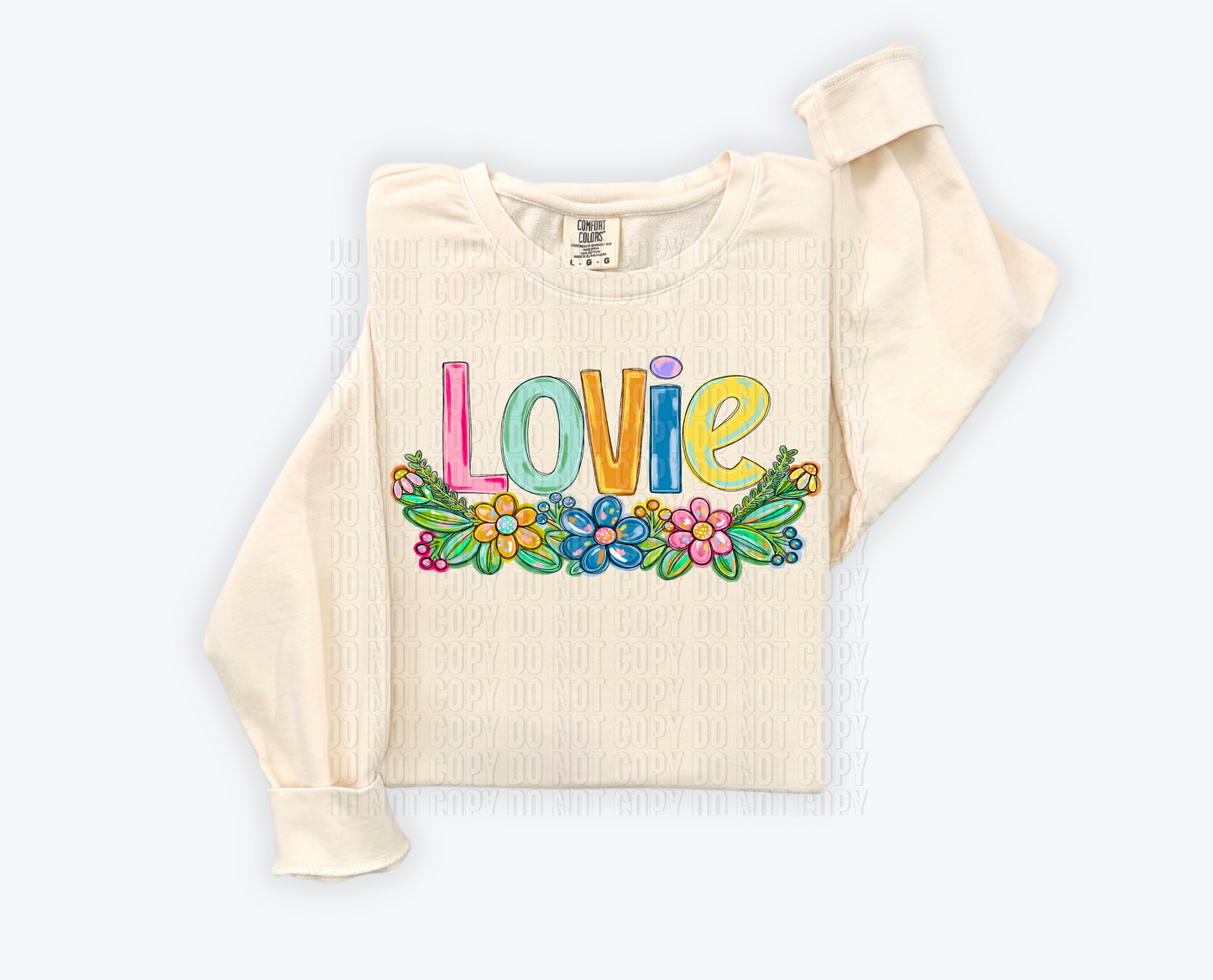 Lovie Floral DTF Transfer