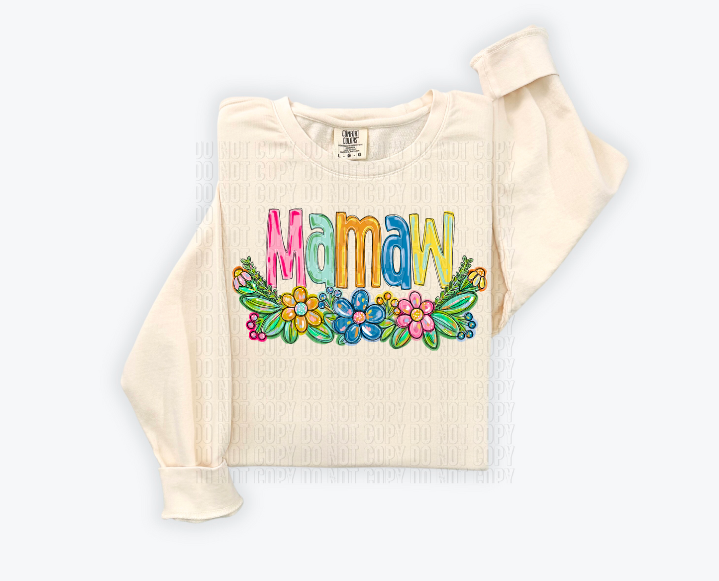 Mamaw Floral DTF Transfer