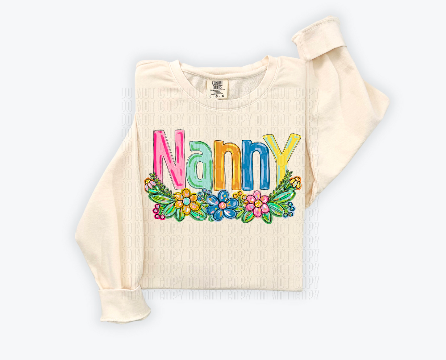 Nanny Floral DTF Transfer