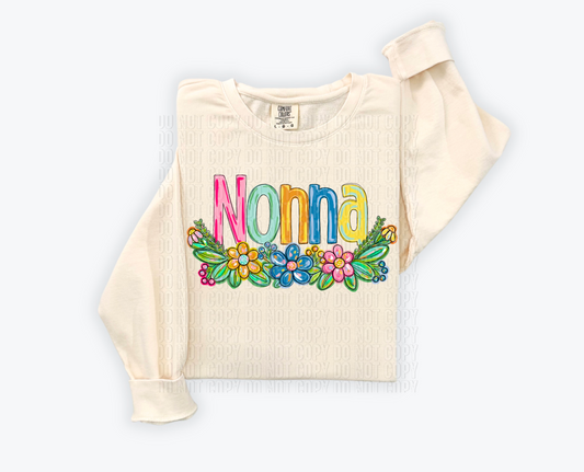 Nonna Floral DTF Transfer