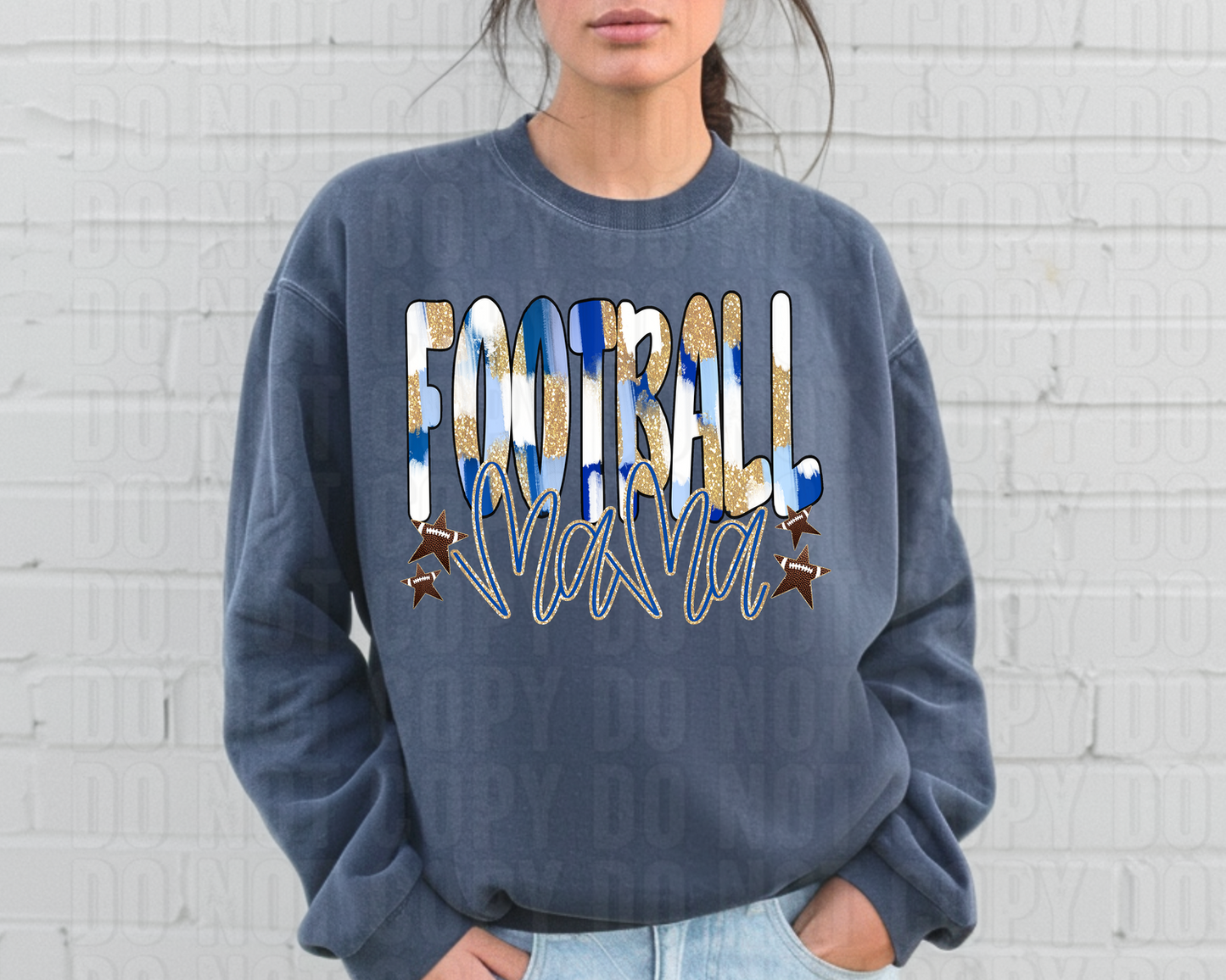 Football Mama Royal Blue DTF Transfer