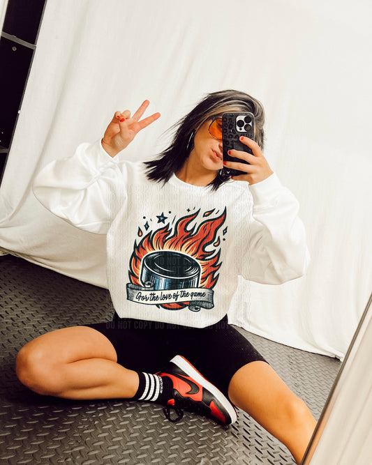 For The Love Of The Game Hockey DTF Transfer
