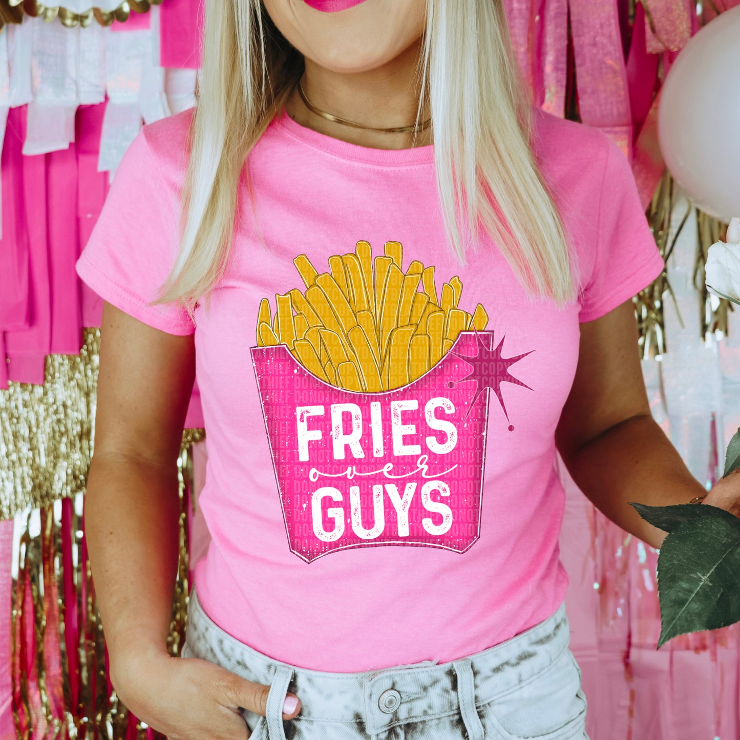 Fries Over Guys DTF Transfer