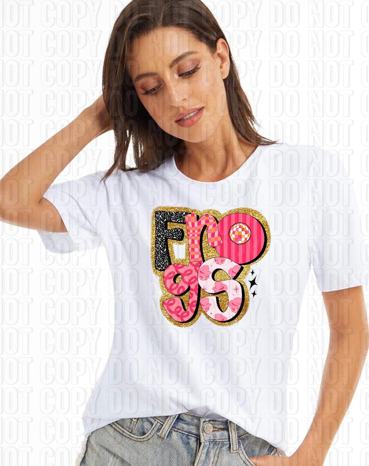 Retro Pink Mascots DTF Transfer