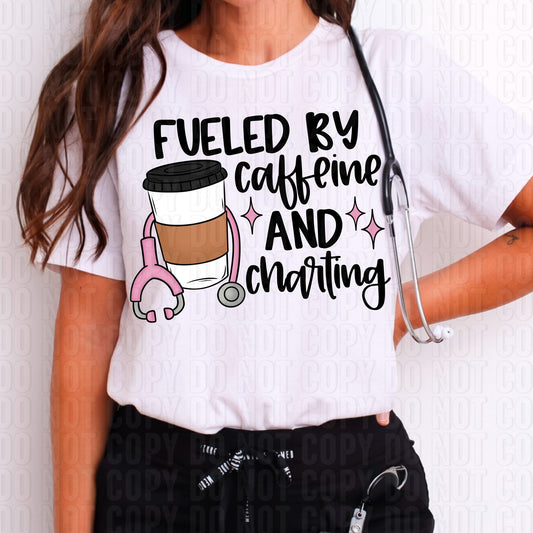 Fueled By Caffeine And Charting DTF Transfer