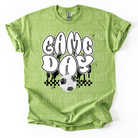 Game Day Soccer Splatter DTF Transfer