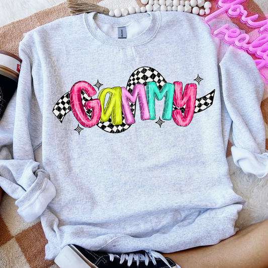 Gammy Bright Checker DTF Transfer