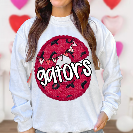 Gators Valentine School Spirit DTF Transfer