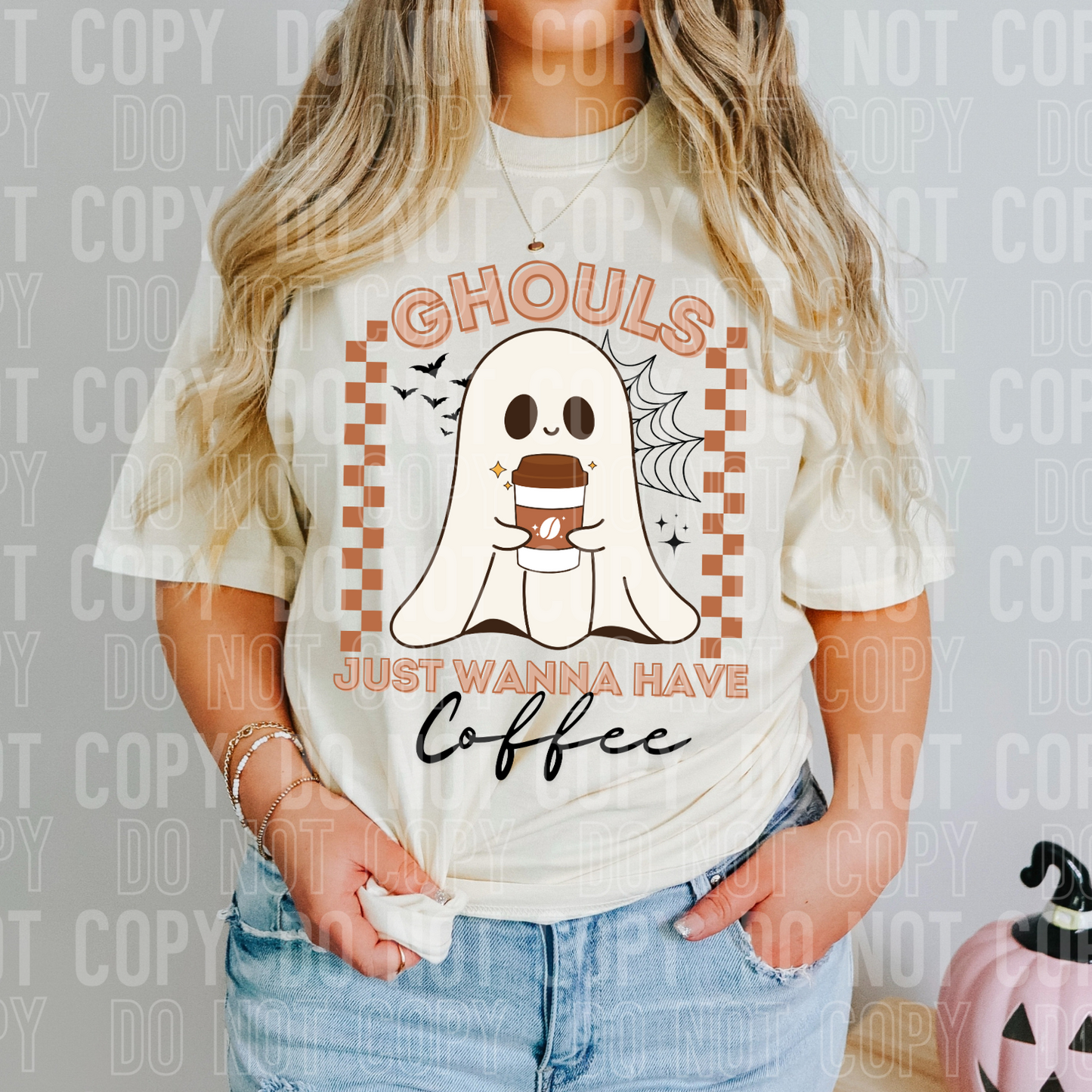 Ghouls Just Wanna Have Coffee DTF Transfer