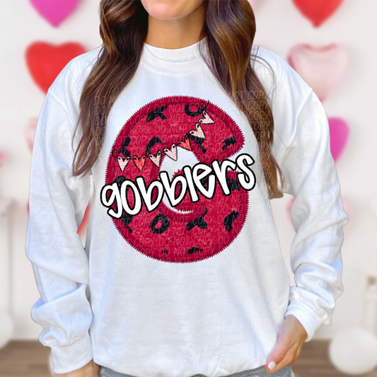 Gobblers Valentine School Spirit DTF Transfer
