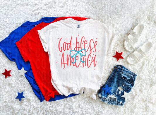 God Bless America DTF Transfer
