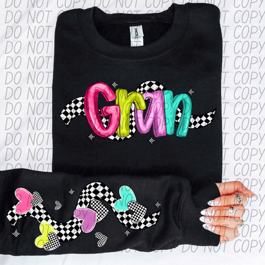 Gran Bright Checker DTF Transfer