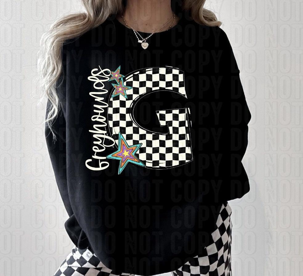 Greyhounds - Pop Star Mascot DTF Transfer