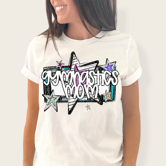GYMNASTICS MOM CS Bright Stars DTF Transfer