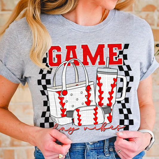 Game Day Vibes Baseball DTF Transfer