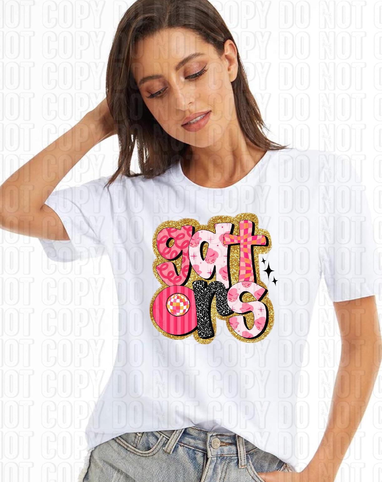 Retro Pink Mascots DTF Transfer