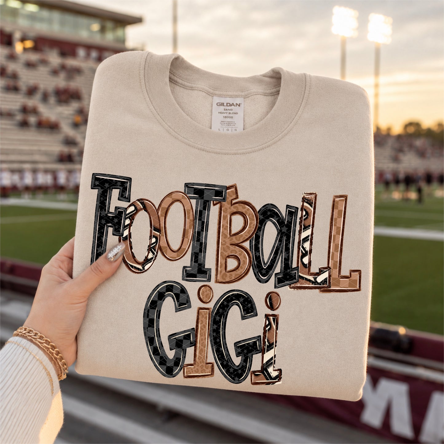 Gigi Football Doodle DTF Transfer