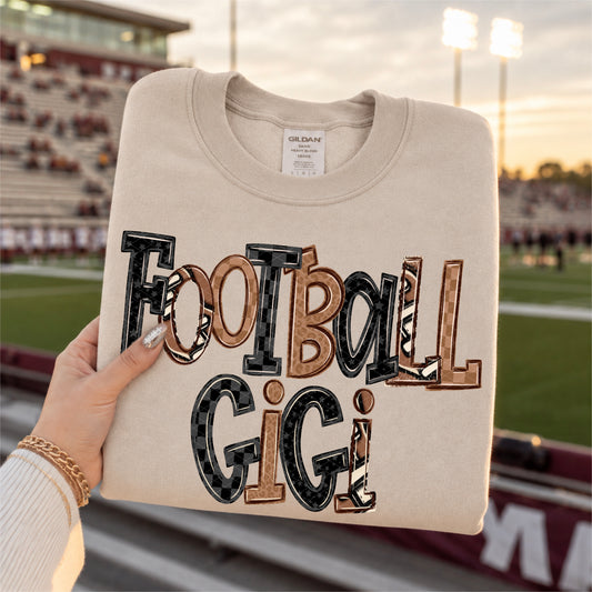 Gigi Football Doodle DTF Transfer