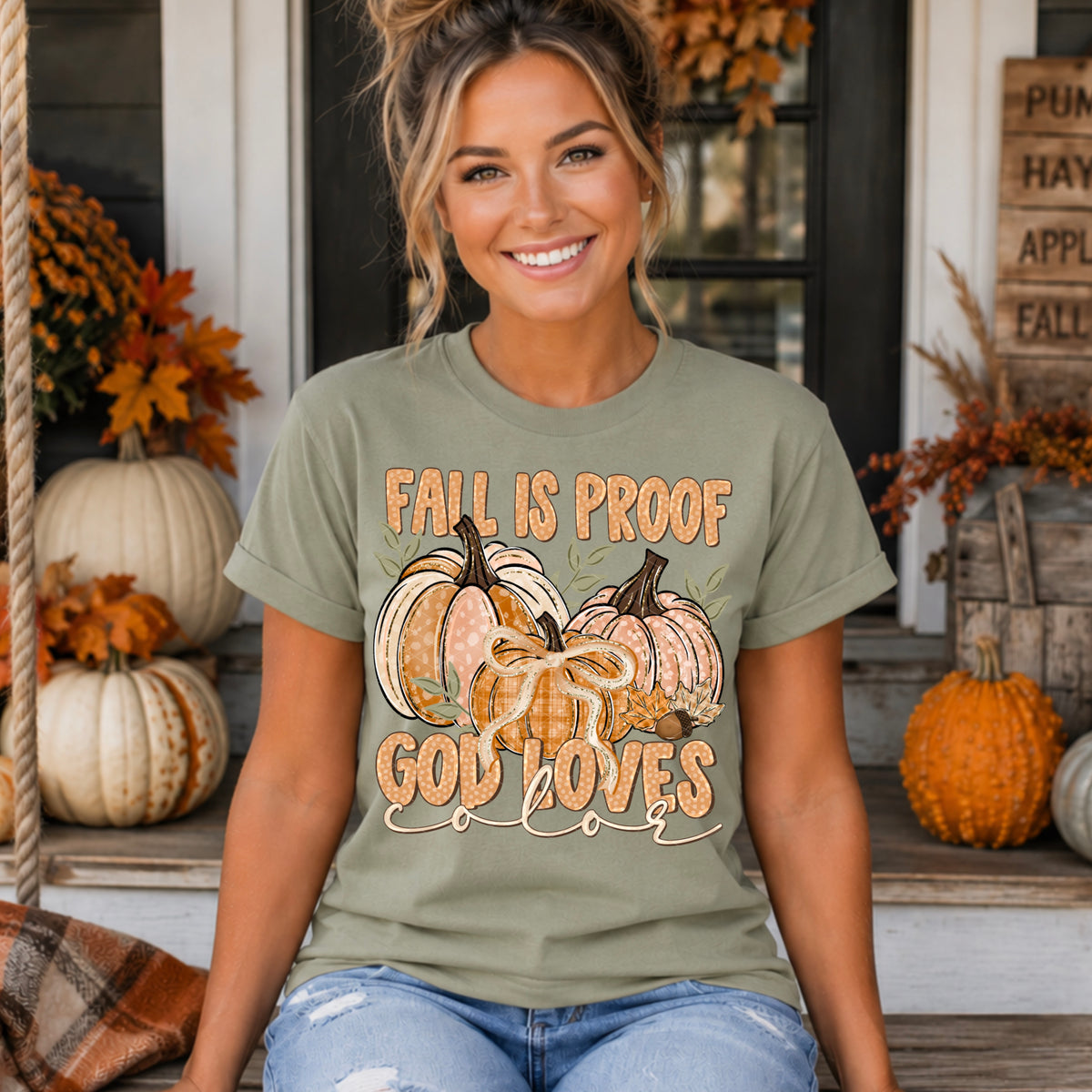 Fall Is Proof God Loves Color DTF Transfer