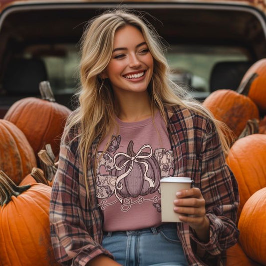 God Is Good Pumpkins & Butterflies DTF Transfer