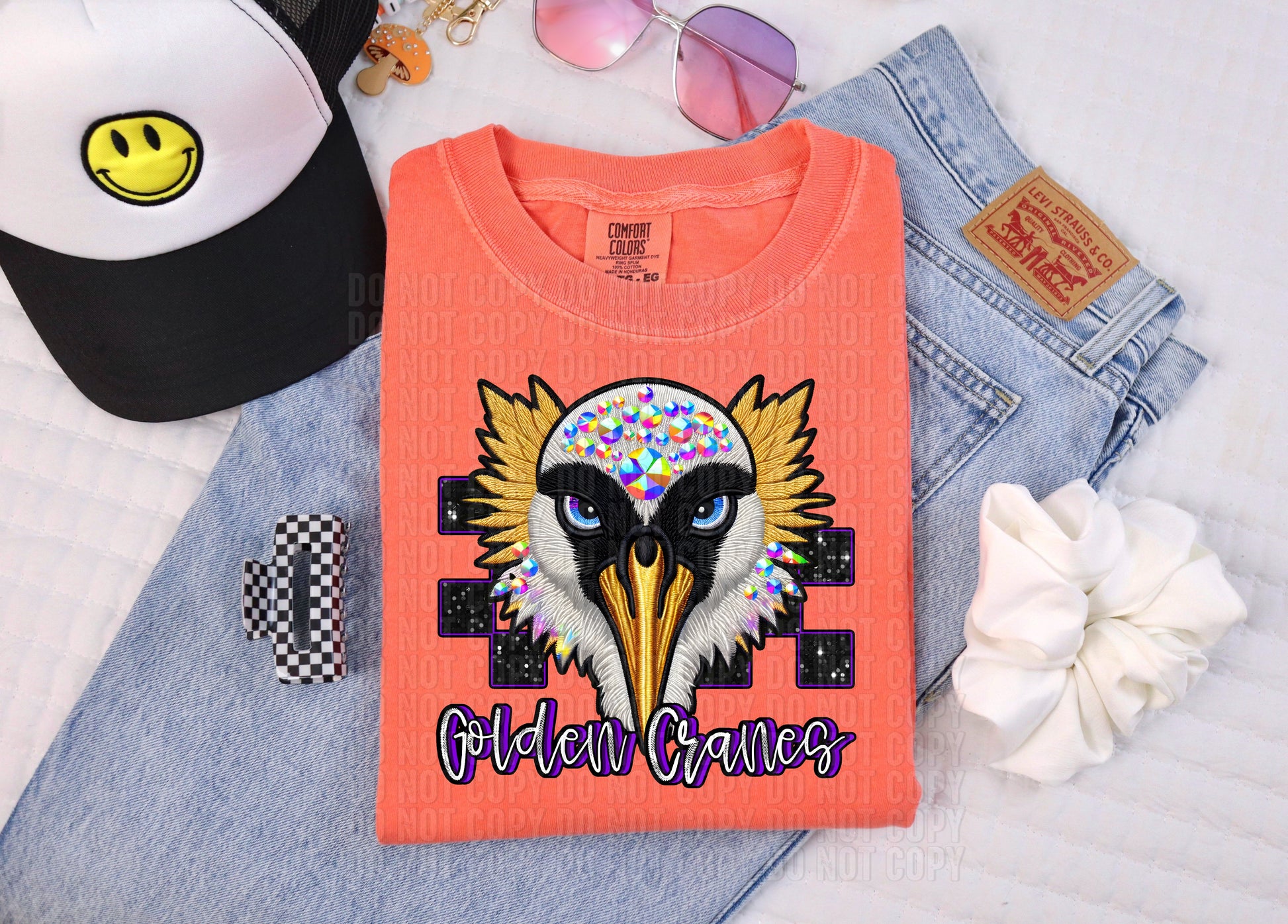 Rhinestone Colorful Mascots DTF Transfer