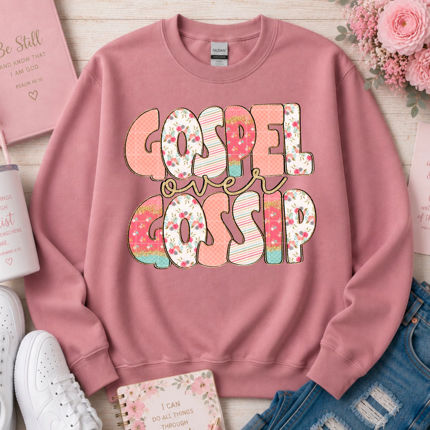 Gospel Over Gossip DTF Transfer