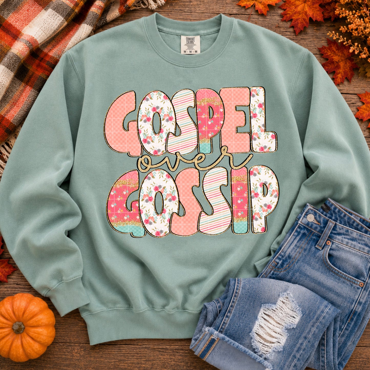 Gospel Over Gossip DTF Transfer