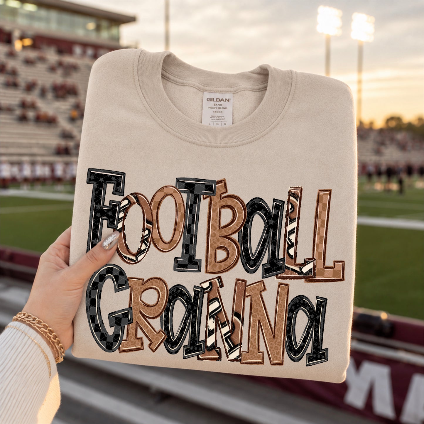 Granna Football Doodle DTF Transfer