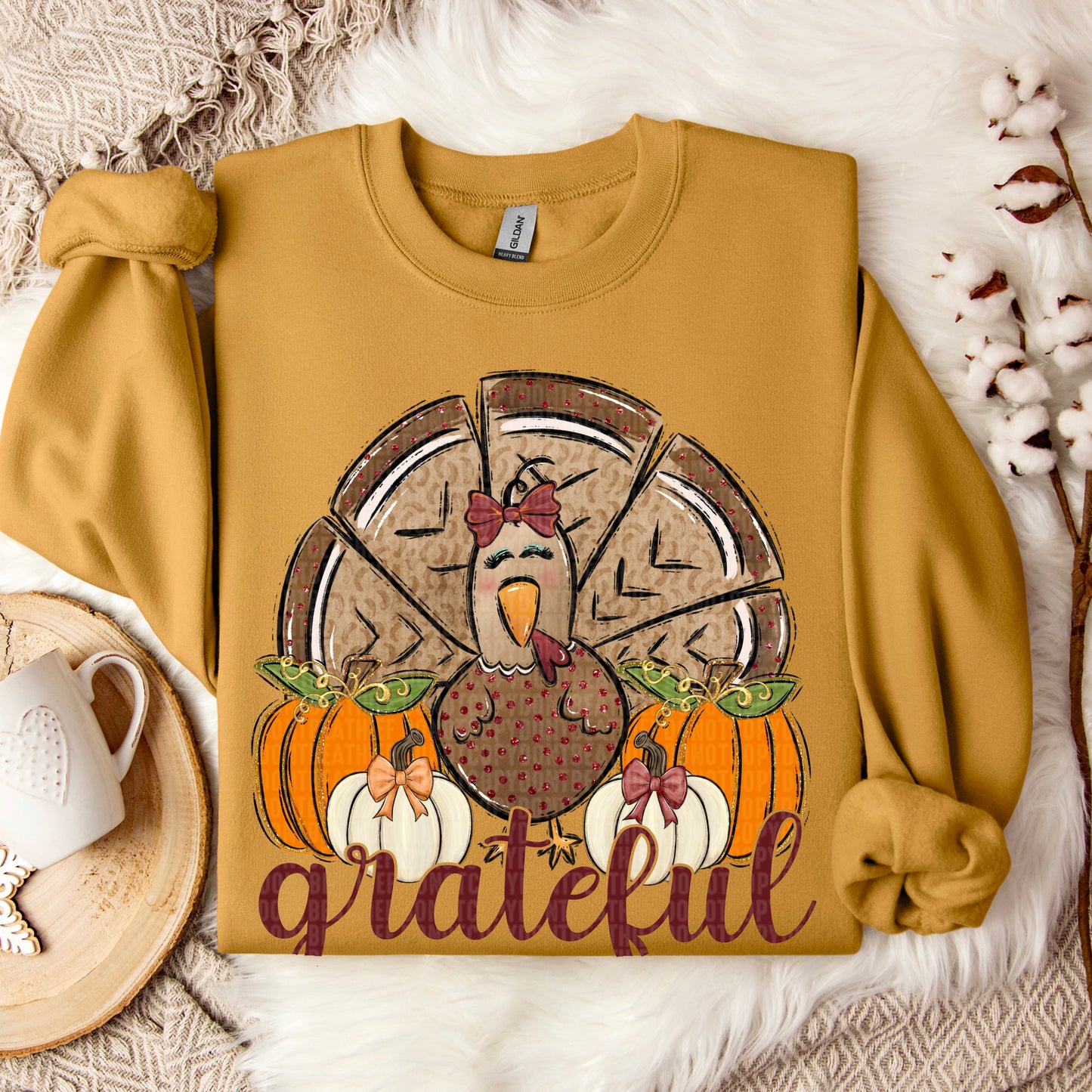 Grateful Turkey DTF Transfer