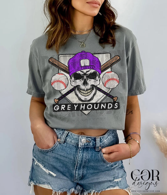 Greyhounds Purple DTF Transfer