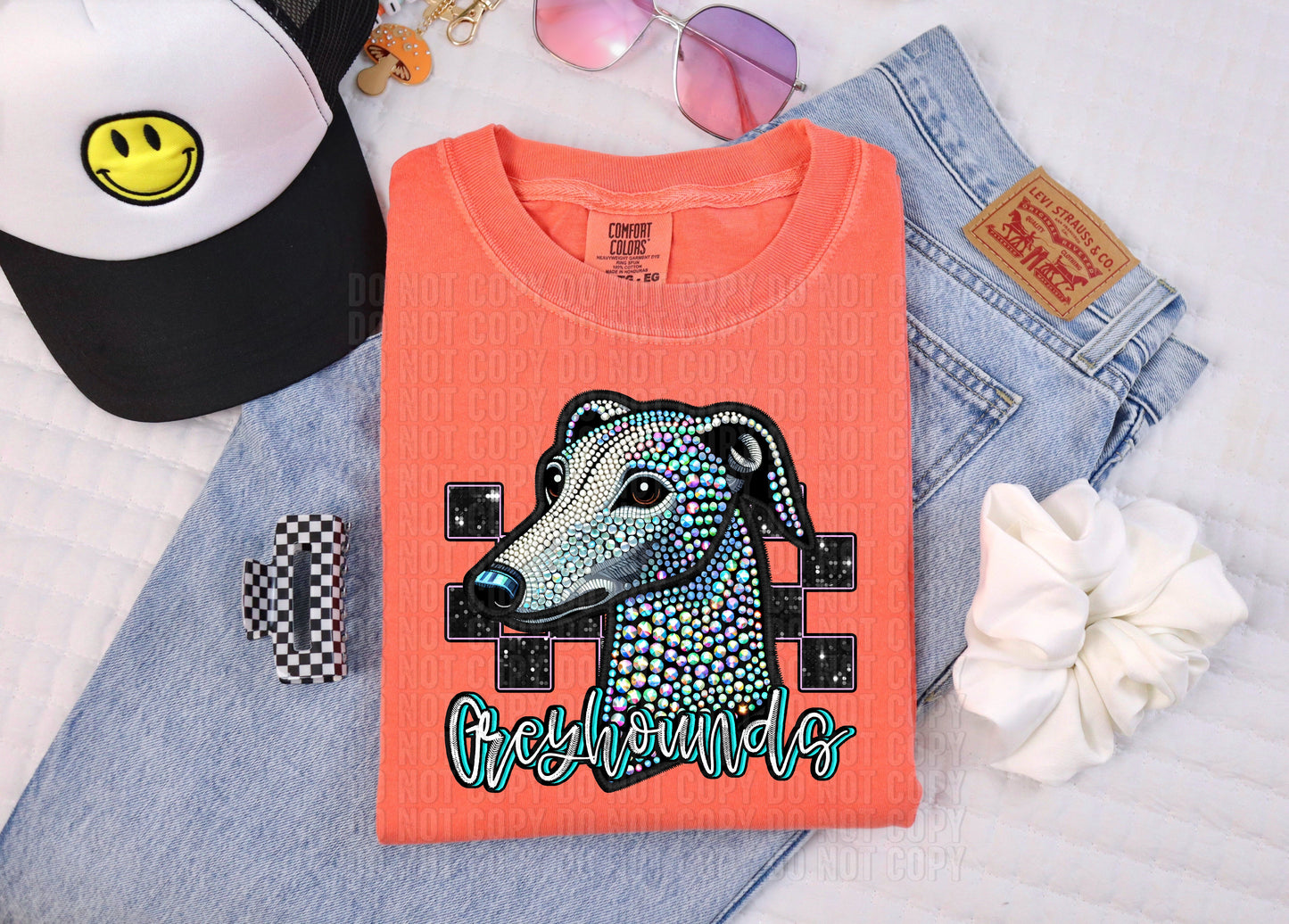 Rhinestone Colorful Mascots DTF Transfer