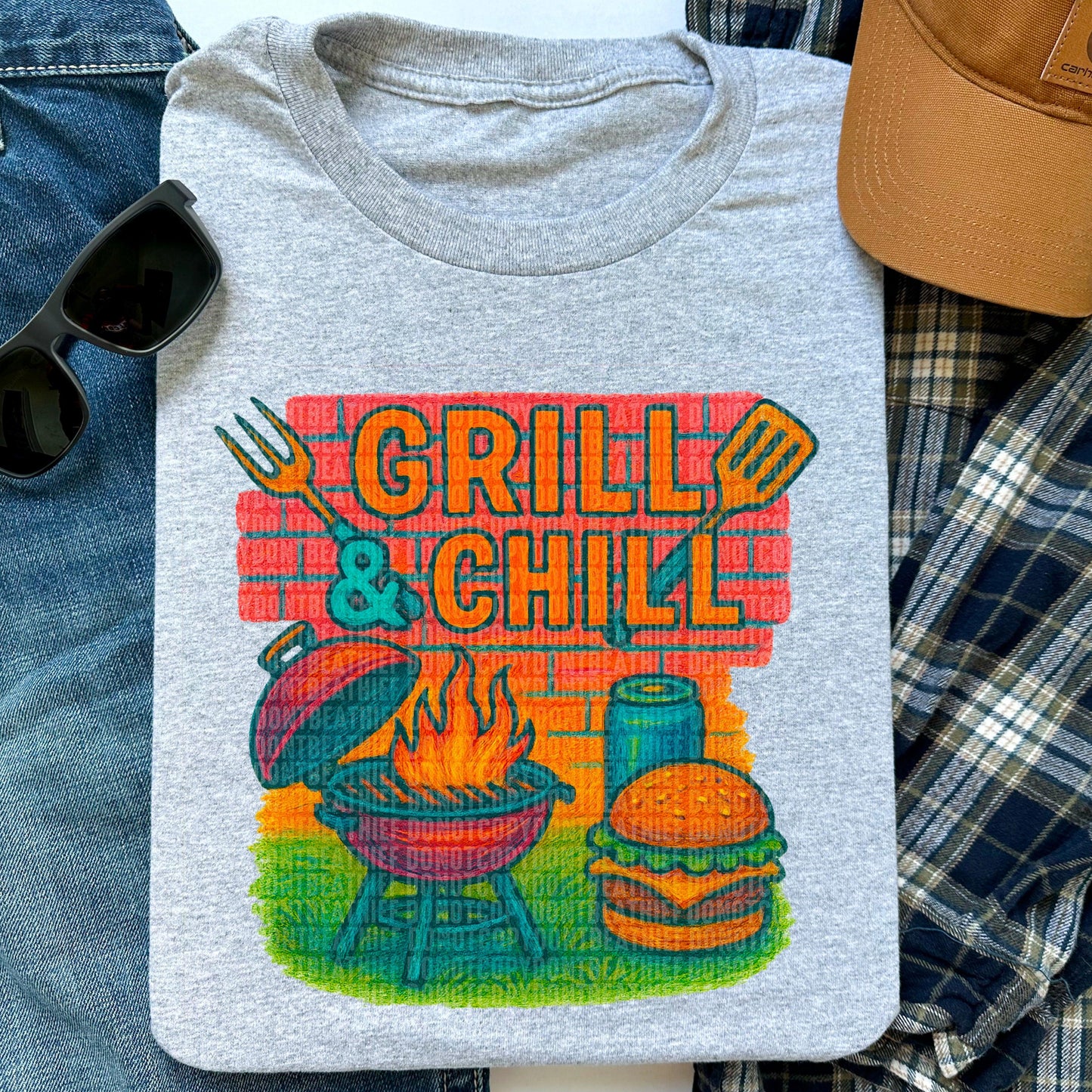 Grill And Chill DTF Transfer