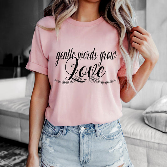 Gentle Words Grow Love DTF Transfer