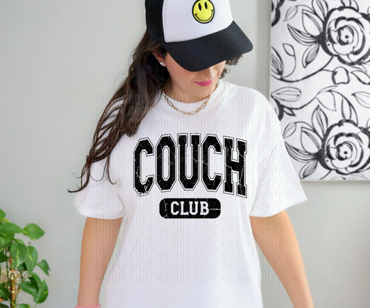 Couch Club Grunge DTF Transfer