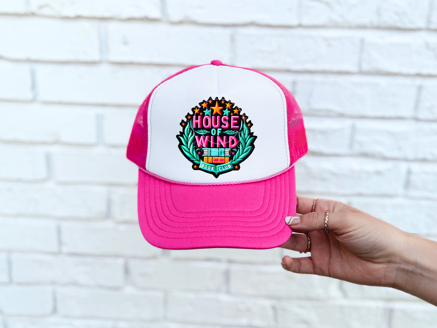 House Of Wind Book Club Hat Patch DTF Transfer