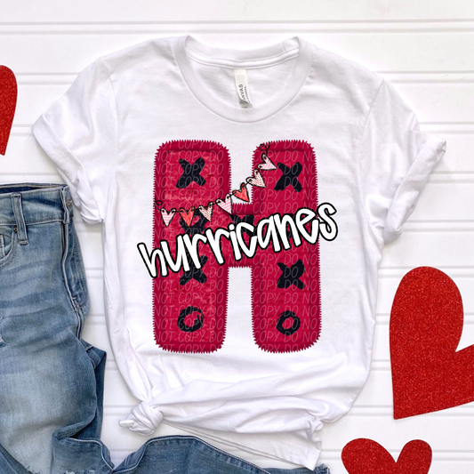 Hurricanes Valentine School Spirit DTF Transfer