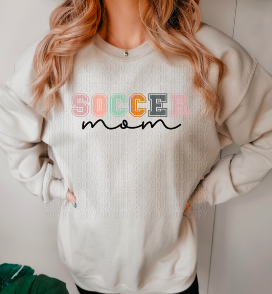 Soccer Mom Handwritten DTF Transfer
