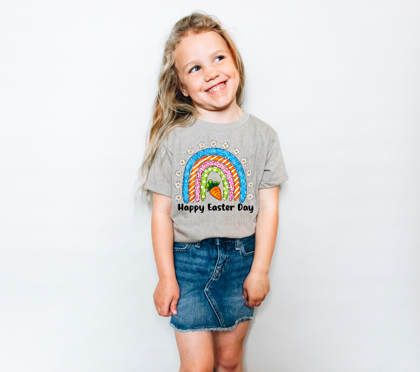 Happy Easter Day Doodle DTF Transfer