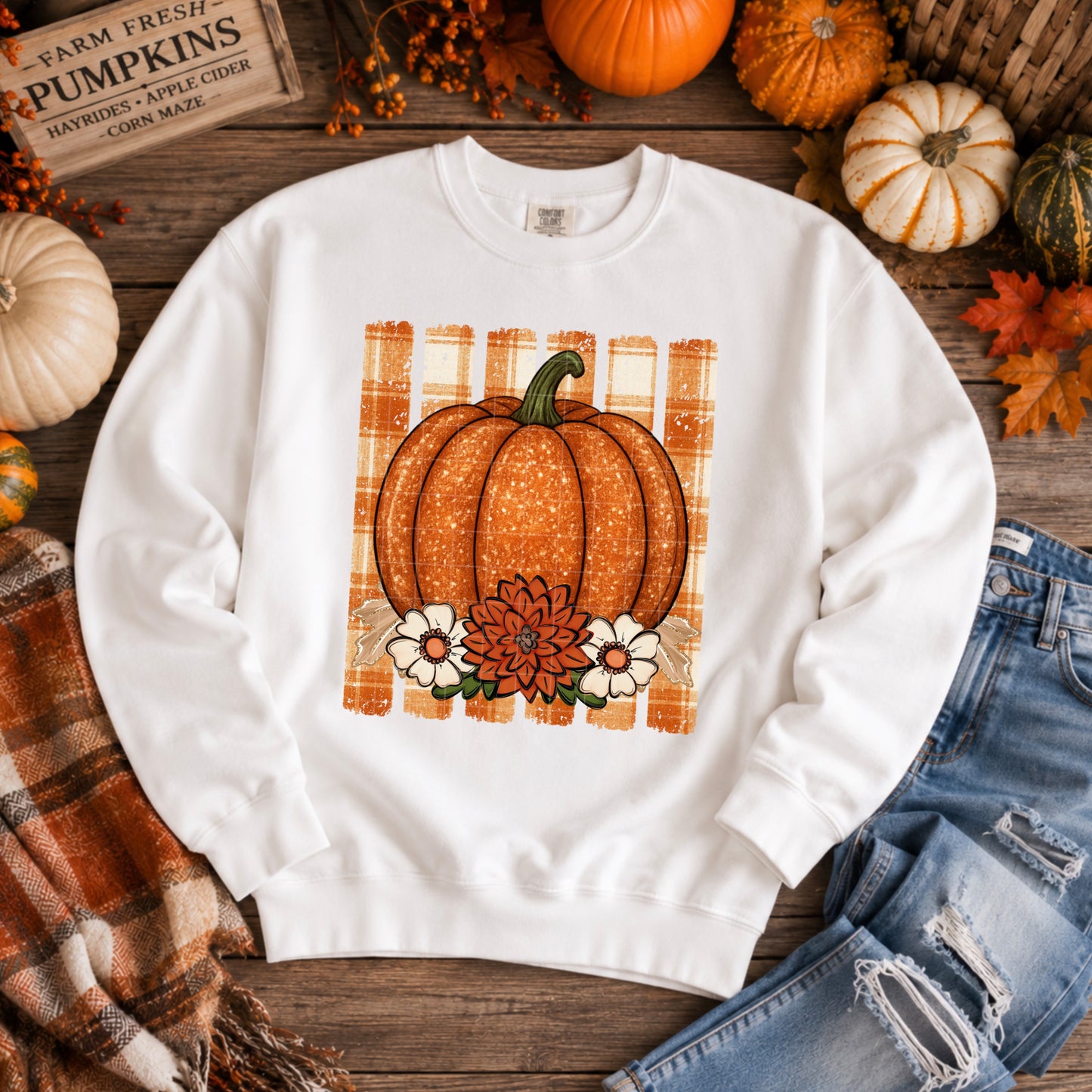 Harvest Pumpkin DTF Transfer