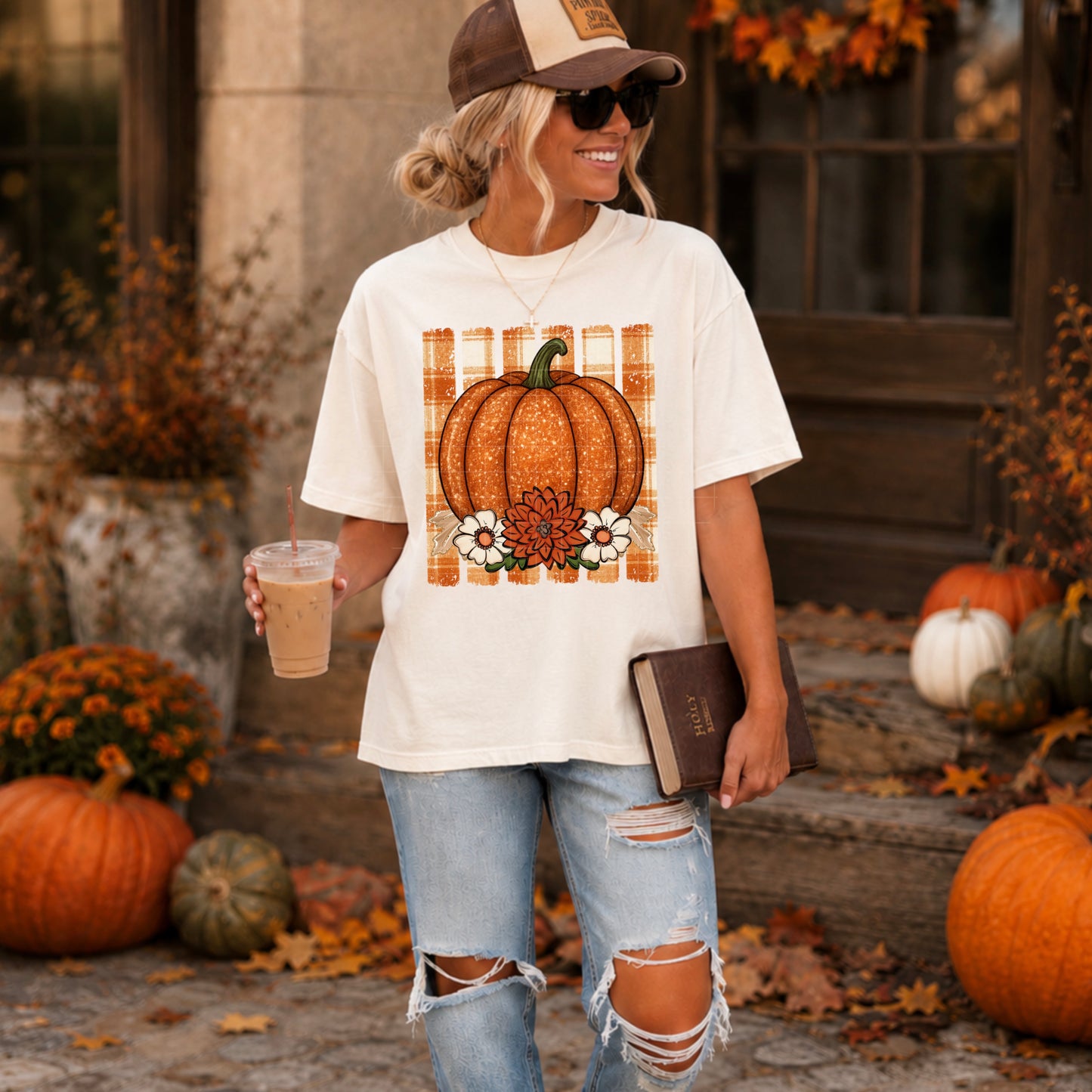 Harvest Pumpkin DTF Transfer