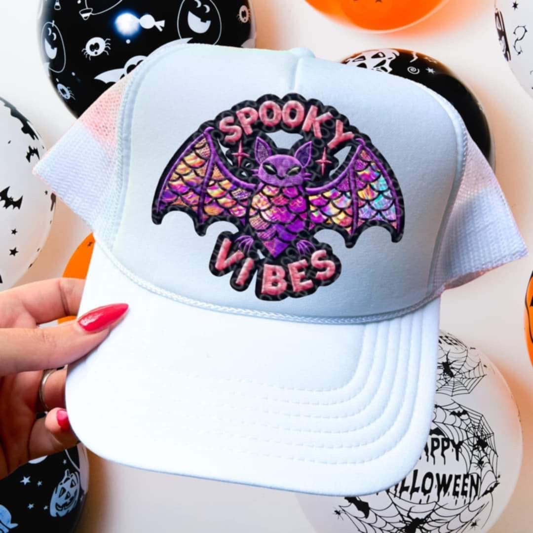 Spooky Vibes Hat Patch DTF Transfer