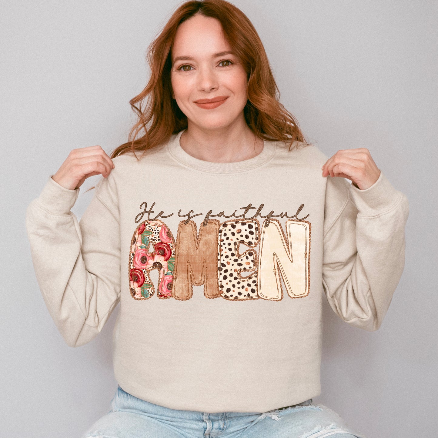 He Is Faithful Amen DTF Transfer