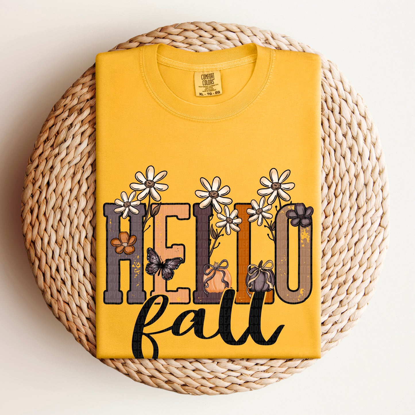 Hello Fall Floral DTF Transfer