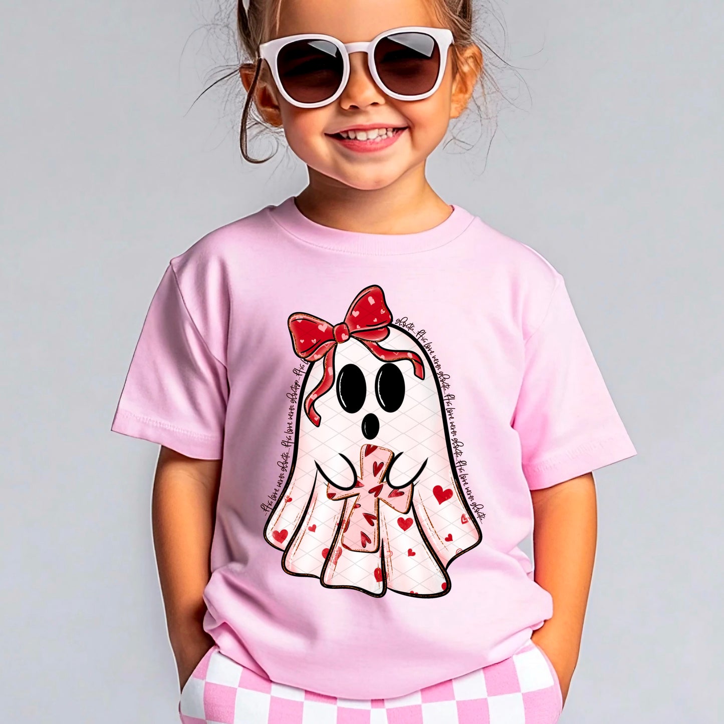 His Love Never Ghosts DTF Transfer